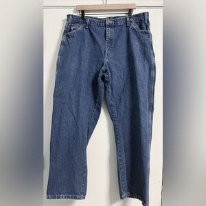 Dickies Carpenter Jeans Men’s 40x32 Blue Denim Workwear Utility Heavyweight